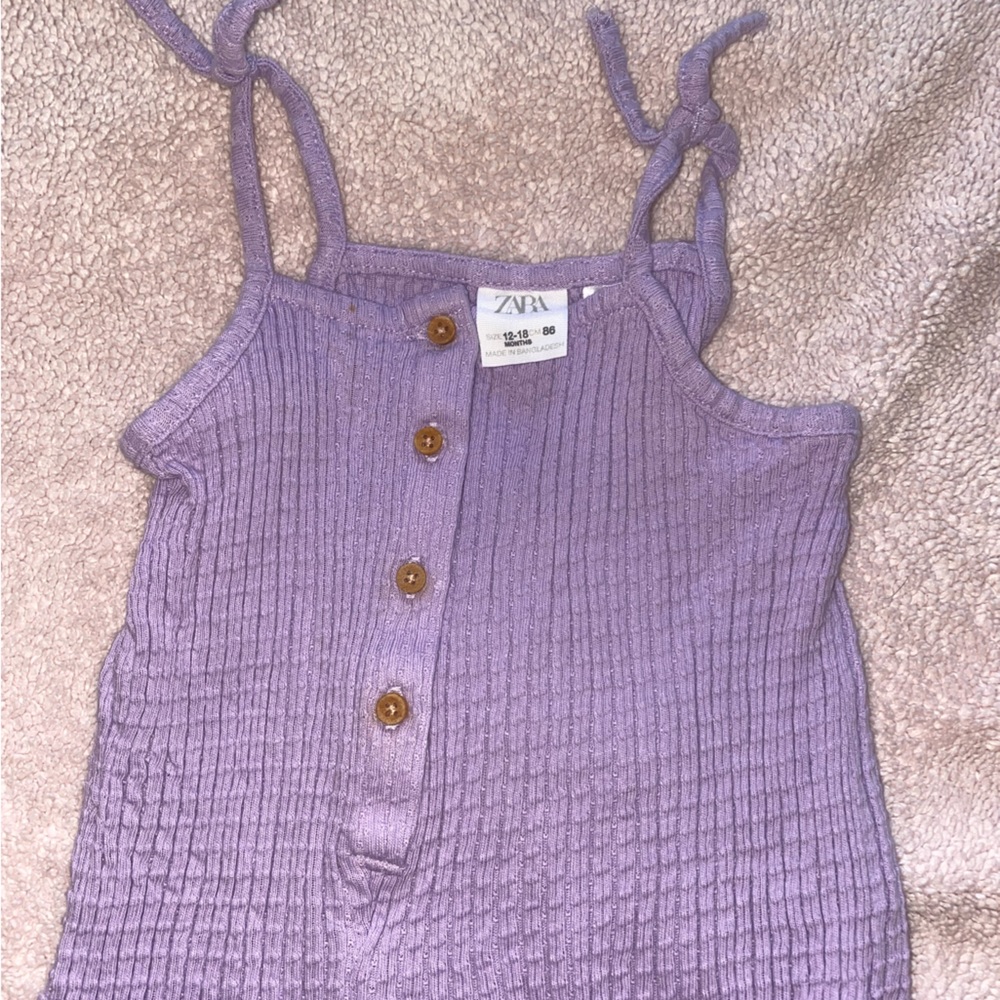 Purple romper from Zara